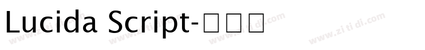 Lucida Script字体转换
